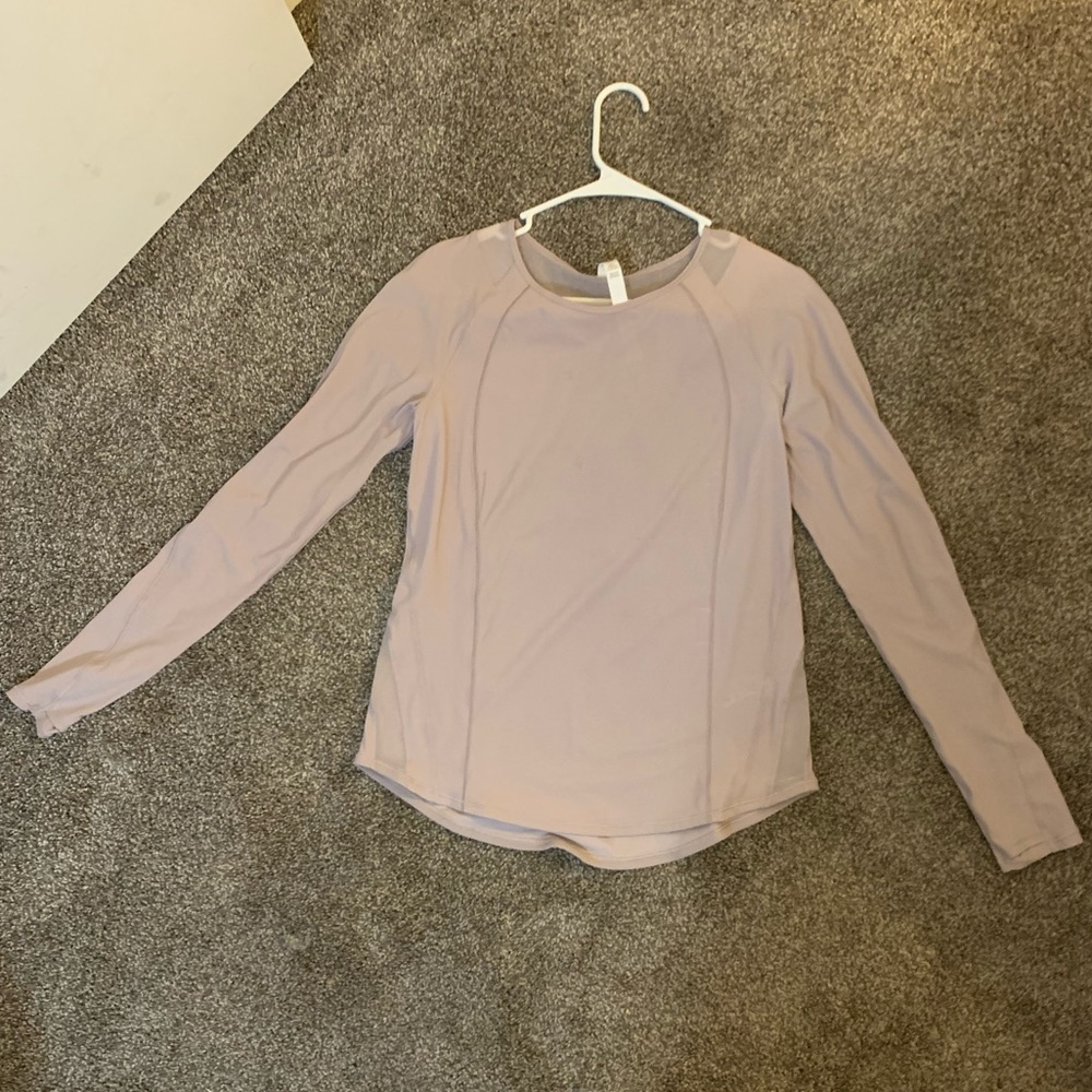 Lululemon light purple mesh long sleeve
